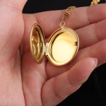 Stainless Steel Lockets Manufacturer - Custom Photo Pendant Mirror Polished Gold Plated