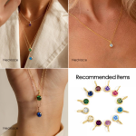 Stainless Steel Birthstone Charm Manufacturer - 12 Month Necklace Bracelet DIY Jewelry Making
