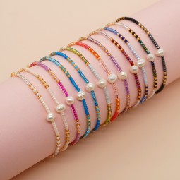 Stainless Steel Pearl Bracelet Manufacturer - Bohemian Natural Freshwater Pearl Adjustable