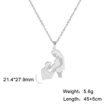 Stainless Steel Family Necklace Factory - Mom Dad Baby Pendant Love Gift Jewelry