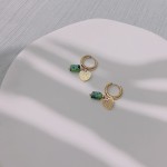 Stainless Steel Jewelry Set Supplier - Gold Plated Heart Pendant Turquoise Natural Stone