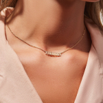 Stainless Steel Pendant Necklace Manufacturer - Custom Letter Mama Gold Plated Minimalist