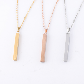 Stainless Steel Necklace Supplier - Personalized Name Jewelry Rose Gold Plated