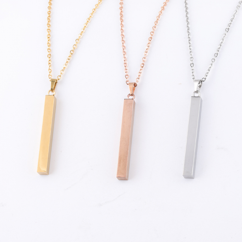Stainless Steel Necklace Supplier - Personalized Name Jewelry Rose Gold Plated