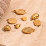 不锈钢配件厂家 - 镀金珐琅爱心月亮贝壳DIY饰品制作
