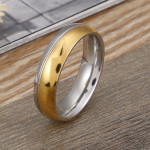 Stainless Steel Couple Ring Set Supplier - Valentine Day Trending Fashion Gold Plated