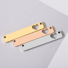 Stainless Steel Heart Pendant Manufacturer - Custom Hollow Charm Gold Plated Bulk