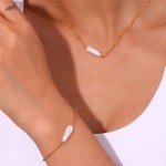 Stainless Steel Pearl Jewelry Set Factory - Gold Plated Baroque Freshwater Pearl Necklace Bracelet
