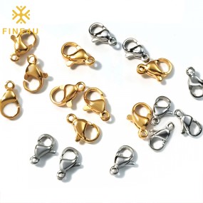 Stainless Steel Lobster Clasp Manufacturer - Gold PVD Plating Jewelry Making Supplies