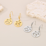 Stainless Steel Jewelry Set Supplier - Hollow Baby Feet Mama Necklace Bracelet Earrings