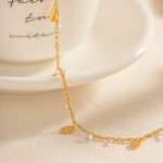 Stainless Steel Anklets Manufacturer - Gold Plated Crystal Pendant Tassel Boho Fashion