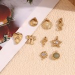 不锈钢吊坠工厂 - 多形状夏季海滩防水不褪色饰品