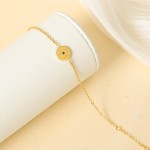 不锈钢吊饰手链工厂 - 镶嵌锆石圆形12星座不褪色