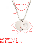 Stainless Steel Heart Pendant Necklace Supplier - Gold Plated Box Chain Valentine Gift