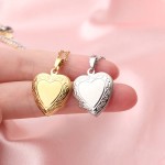 Stainless Steel Locket Necklace Supplier - Custom Gold Plated Love Photo Pendant Heart