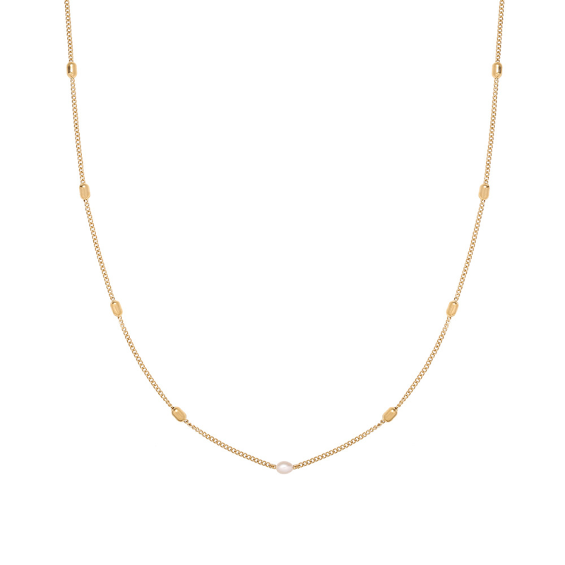 Stainless Steel Pearl Necklace Supplier - Gold Plated Layered Beaded Freshwater Pearl