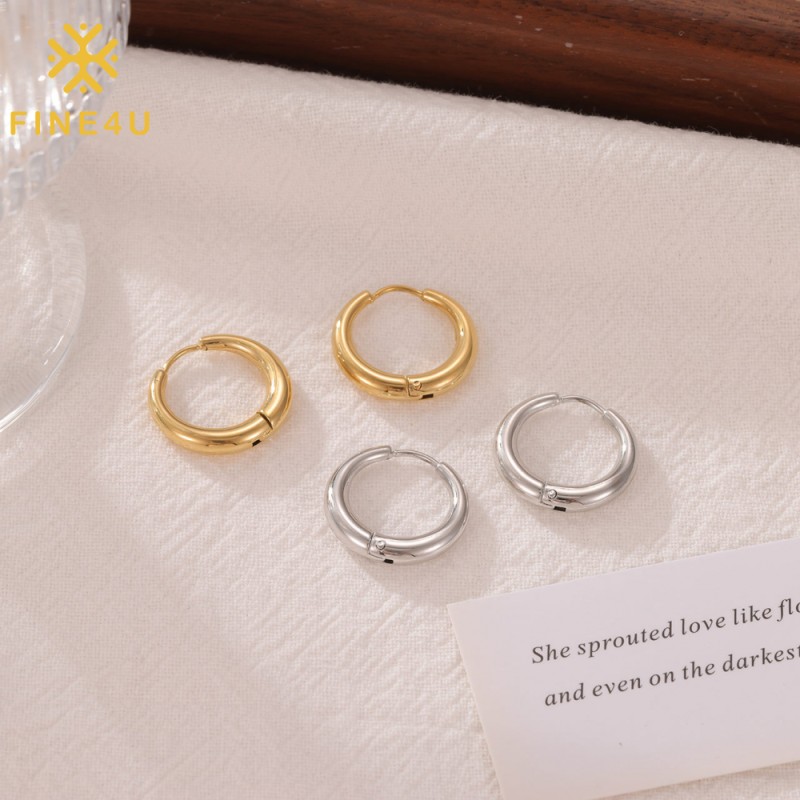 Stainless Steel Earrings Manufacturer - Korean Minimalist Dainty Jewelry Trendy Women