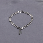 Stainless Steel Couple Bracelet Factory - Waterproof Cuban Link Heart Magnetic Valentine
