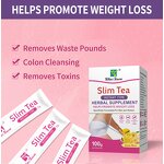 Instant Slim Tea Powder Manufacturer - Lemon & Herbs Flavored Black Tea in Box & Sachet