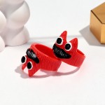 恶魔戒指生产厂家-创意卡通恶魔笑脸3D眼睛彩色可爱小怪物树脂戒指