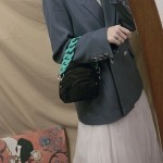 短链供应商-甜美小丑短链包树脂珠宝糖果色磨砂表面亚克力古巴链