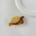 乌龟发夹供应商-女士发饰海洋动物乌龟发夹设计醋酸纤维趣味发爪夹
