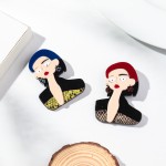 女士胸针生产厂家-新款2025时尚女士胸针可爱包服装配饰别针定制角色
