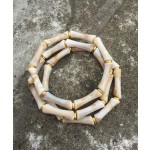Resin Bracelet Supplier - Fashion Summer Marble Resin Colorful Student Folded Wear Elastic Acrylic Set