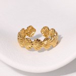 贝壳戒指供应商-2025夏季畅销女士戒指可爱夏季海滩贝壳设计不锈钢订婚