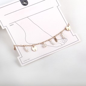 Bohemian Anklet Manufacturer - Wholesale European American Korean Popular Bohemian Style Pearl Crystal Alloy Small Pendant