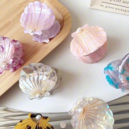 Ocean Hairpin Supplier - 2025 New Arrival the Original Design Simple Atmosphere Ocean Series Jewelry Shell Pvc