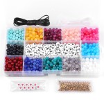 DIY Beads Supplier - Hot Selling DIY Necklace Bracelet Handmade Beaded Material 6mm Resin Beads 8mm Acrylic Rice Beads