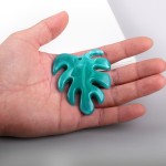 Leaf Charm Manufacturer - Hot Holiday Leisure Fashion Jewelry Musa Basjoo Leaves Charm Resin Palm Smooth Acrylic Leaf