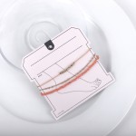 Three-layer Factory - Fashion Hit Bohemian Three-layer Style Multi-layer Resin Rice Beaded Anklet Jewelry Gift Thin Charm
