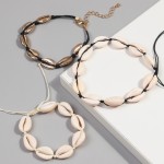 Adjustable Set Factory - Adjustable Boho Style Natural Shell Bracelet and Anklet New Hawaiian Beach Sexy Sweet Girl Gift