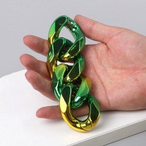 Acrylic Chain Factory - Fashion Accessories Acrylic Chain Large Button Metal Gradient Candy Color Jelly Color DIY