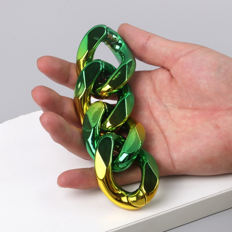 Acrylic Chain Factory - Fashion Accessories Acrylic Chain Large Button Metal Gradient Candy Color Jelly Color DIY