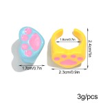 塑料戒指工厂-工厂价格卡通可爱塑料戒指动物珠宝学生配饰彩色心形