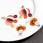 猫耳环供应商-可爱卡通猫女士耳环鱼动物趣味南瓜字母流苏