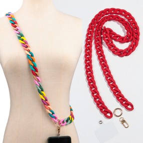 磨砂链生产厂家-义乌工厂批发磨砂链斑点定制磨砂斜挎手机配饰