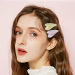 鸭嘴夹供应商-韩版女童发饰可爱鸭嘴夹果冻闪亮甜心形发夹