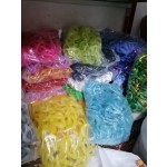 亚克力链工厂-时尚配饰亚克力链大按钮金属渐变糖果色果冻色DIY
