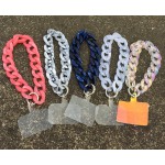 Handmade Chain Manufacturer - Ins New Hot Selling Handmade Mobile Phone Pendant Accessory Laser Marbling Acrylic Chain