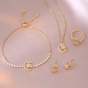 Moon Star Set Manufacturer - Hot Selling High Quality Moon and Star Fashion All Star Moon New Design Sense Pendant