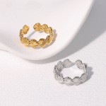 贝壳戒指供应商-2025夏季畅销女士戒指可爱夏季海滩贝壳设计不锈钢订婚