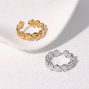 Shell Ring Supplier - 2025 Summer Best-Selling Women's Ring Cute Summer Beach Shell Design Stainless Steel Engagement