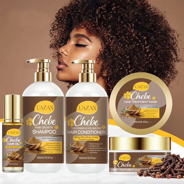 Vegan Chebe Hair Care Set Manufacturer - Sulfate-Free Shampoo & Conditioner for Damaged Hair
