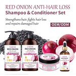Red Onion Oil Shampoo and Conditioner Set Manufacturer - Oil Control & Moisturizing for Hair Regrowth