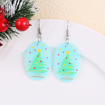 Christmas Tree Acrylic Earrings Manufacturer - Personalized Candy Colored for Women