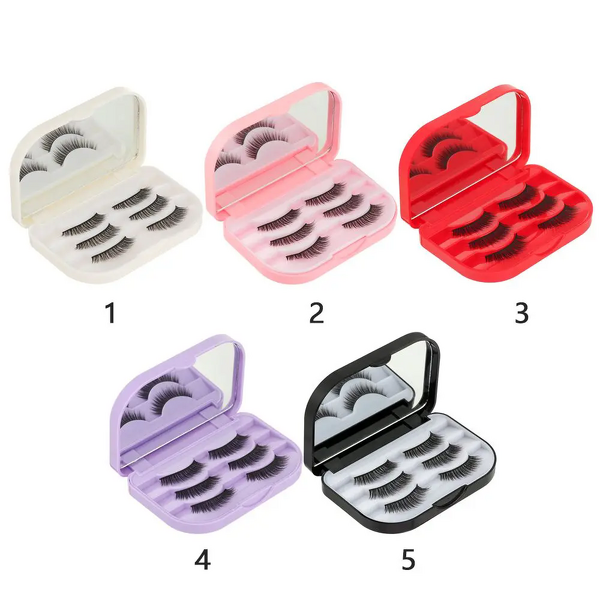 False Eyelashes Storage Box Manufacturer - 3 Layer Portable Organizer with Mirror